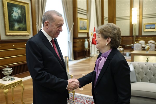 Cumhurbaşkanı Erdoğan, ABD’li Senatör Shaheen’i kabul etti