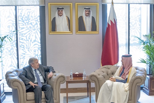 Katar Dışişleri Bakanı Al Sani, BM Genel Sekreteri Guterres ile görüştü