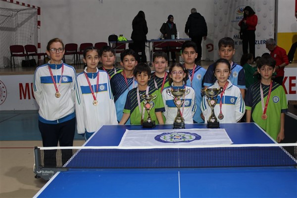 Muğla Büyükşehir Belediyesi Masa Tenisi sporcuları il şampiyonu oldu