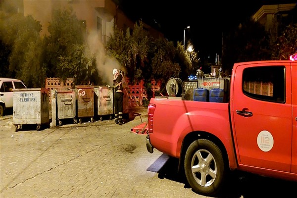 Muğla Büyükşehir İtfaiyesi’nden çöp ve konteyner yangınları uyarısı